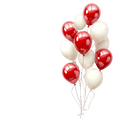 Red & White Mix Ballons